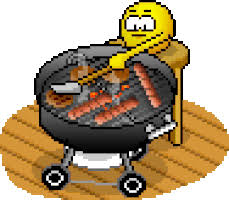 Emotikonka pilnuję grilla